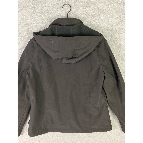 Calvin Klein Women’s Black Softshell Jacket M Water Resistant Windproof Hooded - Picture 14 of 14